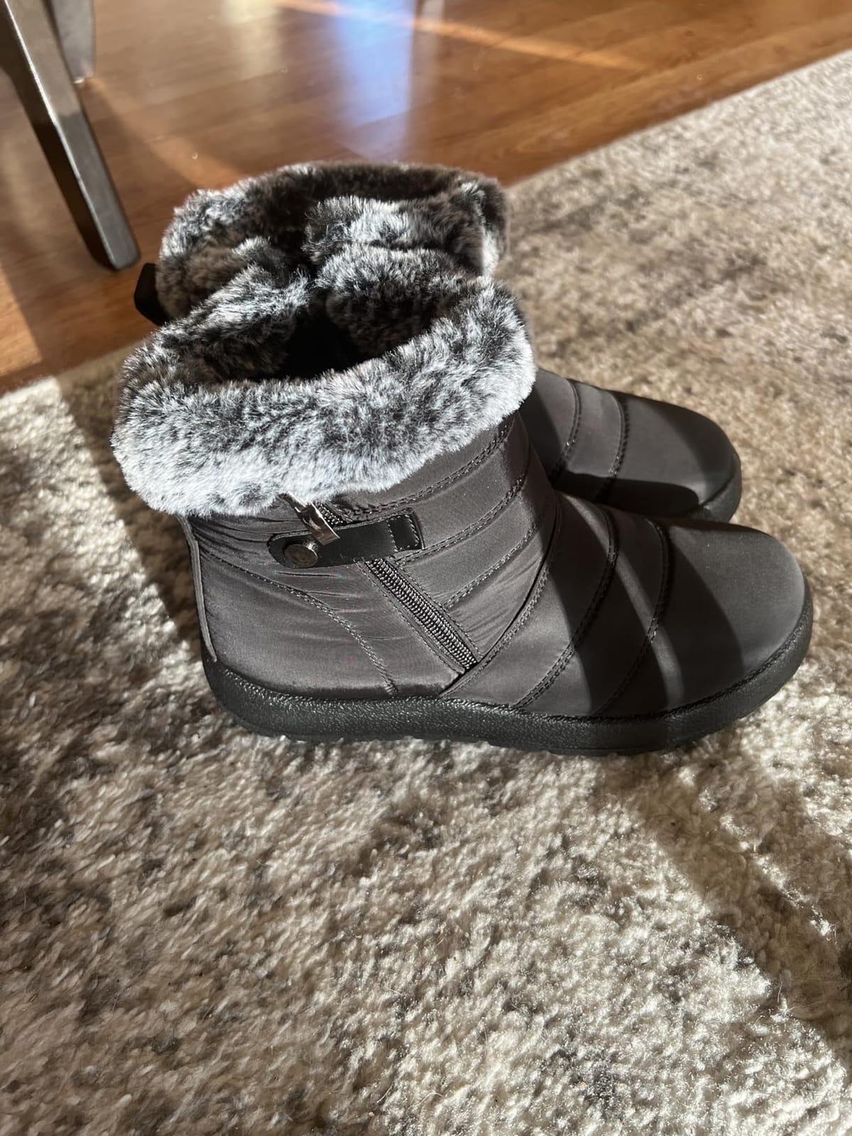 SHIBEVER Winter Boots for Women Snow: Warm Waterproof Non Slip Outdoor Boot customer photo 2