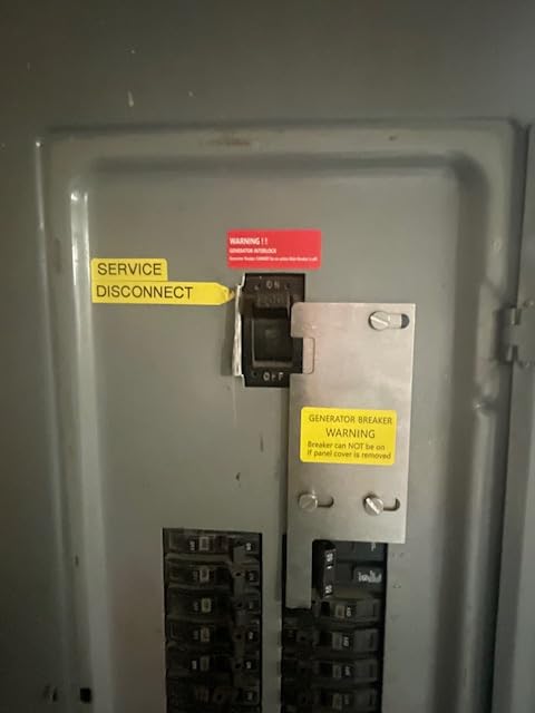 Generator Interlock Kit Compatible with Square D Vertical Main 150 or 200 amp Breaker, 3 1/4 to 4 Inch Spacing Between Main and Generator Breaker, Professional and Interlock Kit customer photo 1