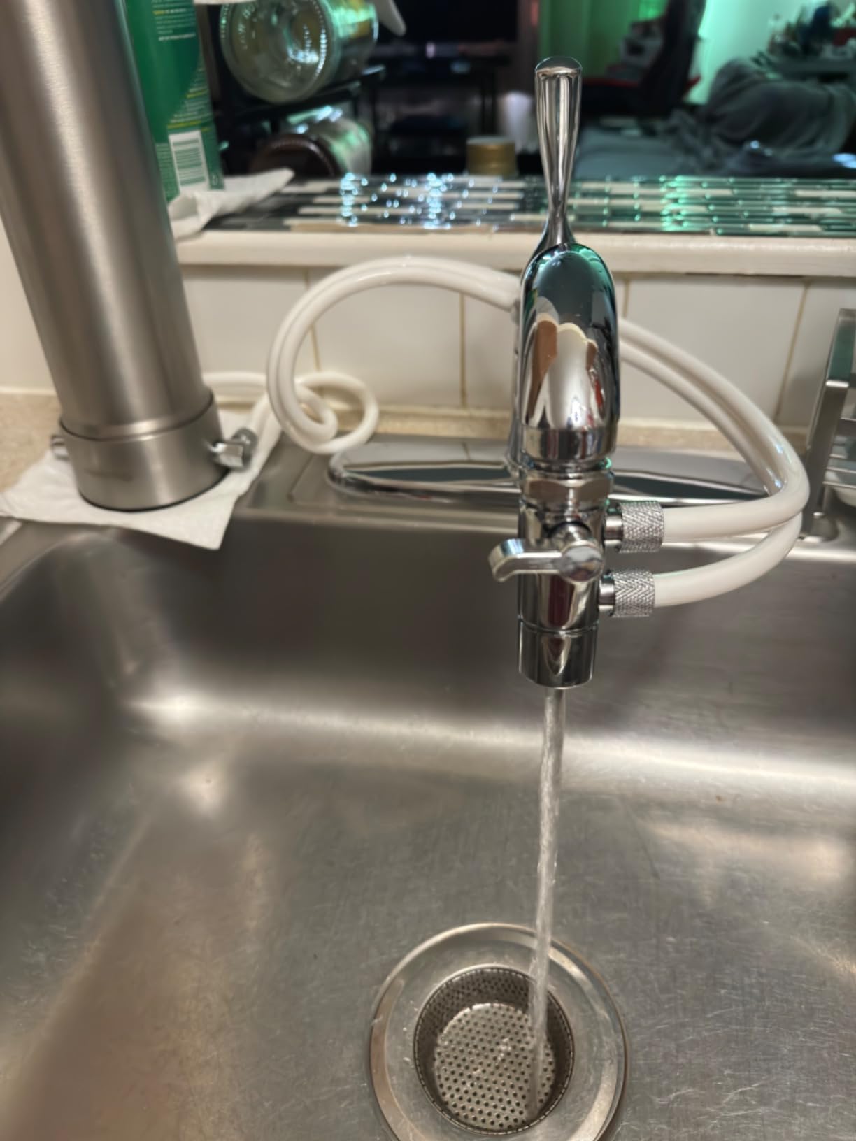 Waterdrop CTF-04 Alkaline Water Filter for Sink Faucet | Reduces 99% Chlorine, NSF/ANSI 42 Certified 5-Stage Stainless Steel Countertop Water Filter System, 8000 Gallons, 1 Filter customer photo 1