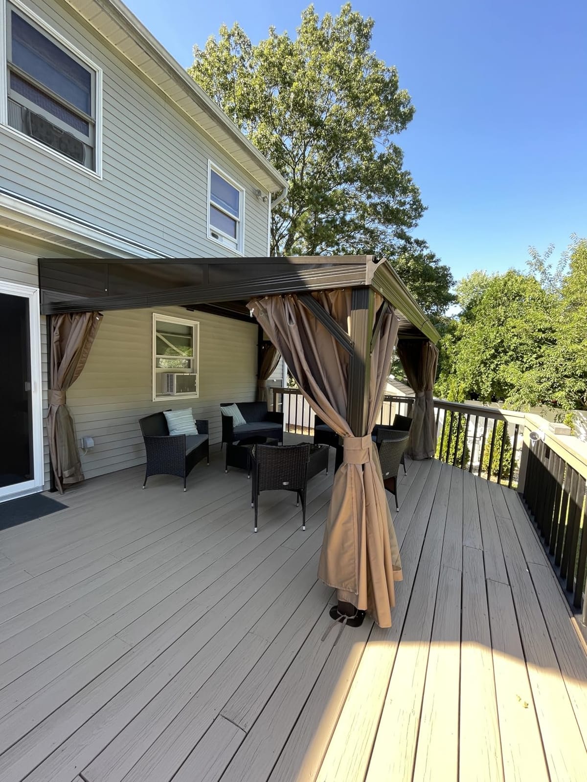 Domi 10x12FT Sunroom, Wall Mounted Solarium with Steel Roof, Lean-to Gazebo, Aluminum Frames, Drainage System, Galvanized Steel Sloping Roof customer photo 1