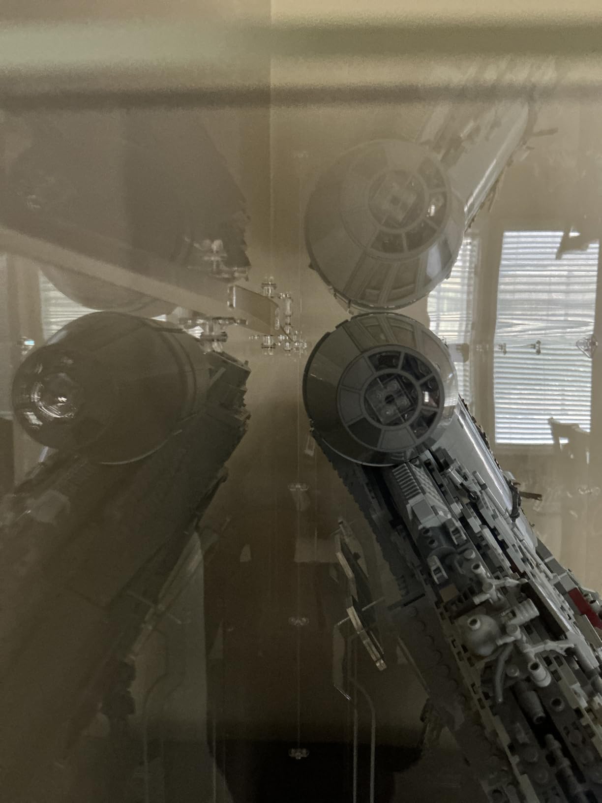Display Case for Lego 75192 Millennium Falcon, 34.64x15.35x22.83 (88x39x58cm), Protect Your Collectibles from Dust with a Clear Showcase customer photo 1