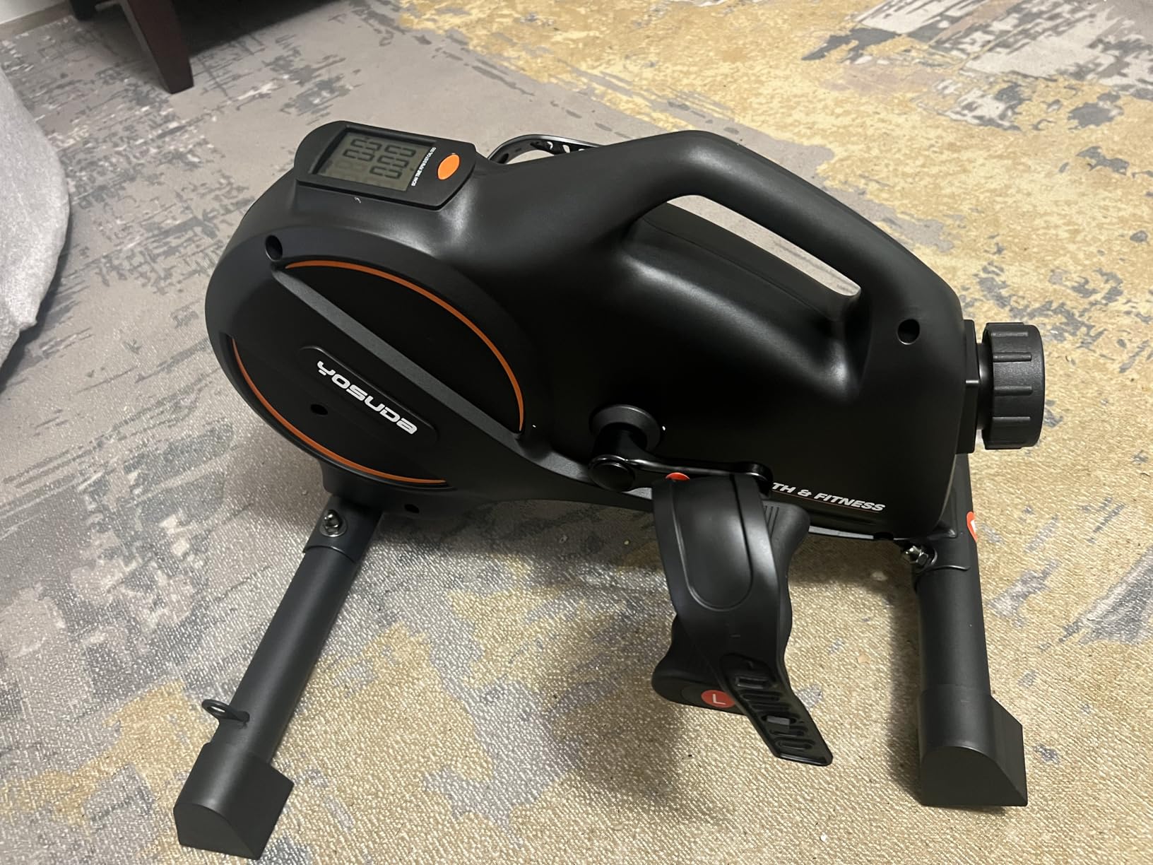 YOSUDA Under Desk Bike with 16-Level Magnetic Resistance & Bluetooth App | Quiet Pedal Exerciser While Sitting, Mini Exercise Bike for Adults & Seniors, Arm and Leg Machines for Office & Home customer photo 1