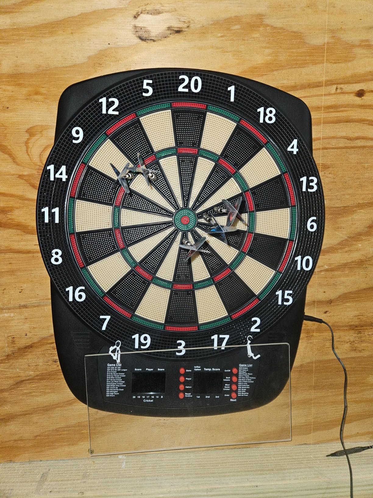 Electronic Dart Board, Low Bounce-Outs Soft Tip Dartboard with 40 Games | Automatic Scoring Electric Dart Boards, 427 Variations, Colorful LCD Display, 6 Darts, 100 Soft Tips, AC Adapter or Batteries customer photo 2