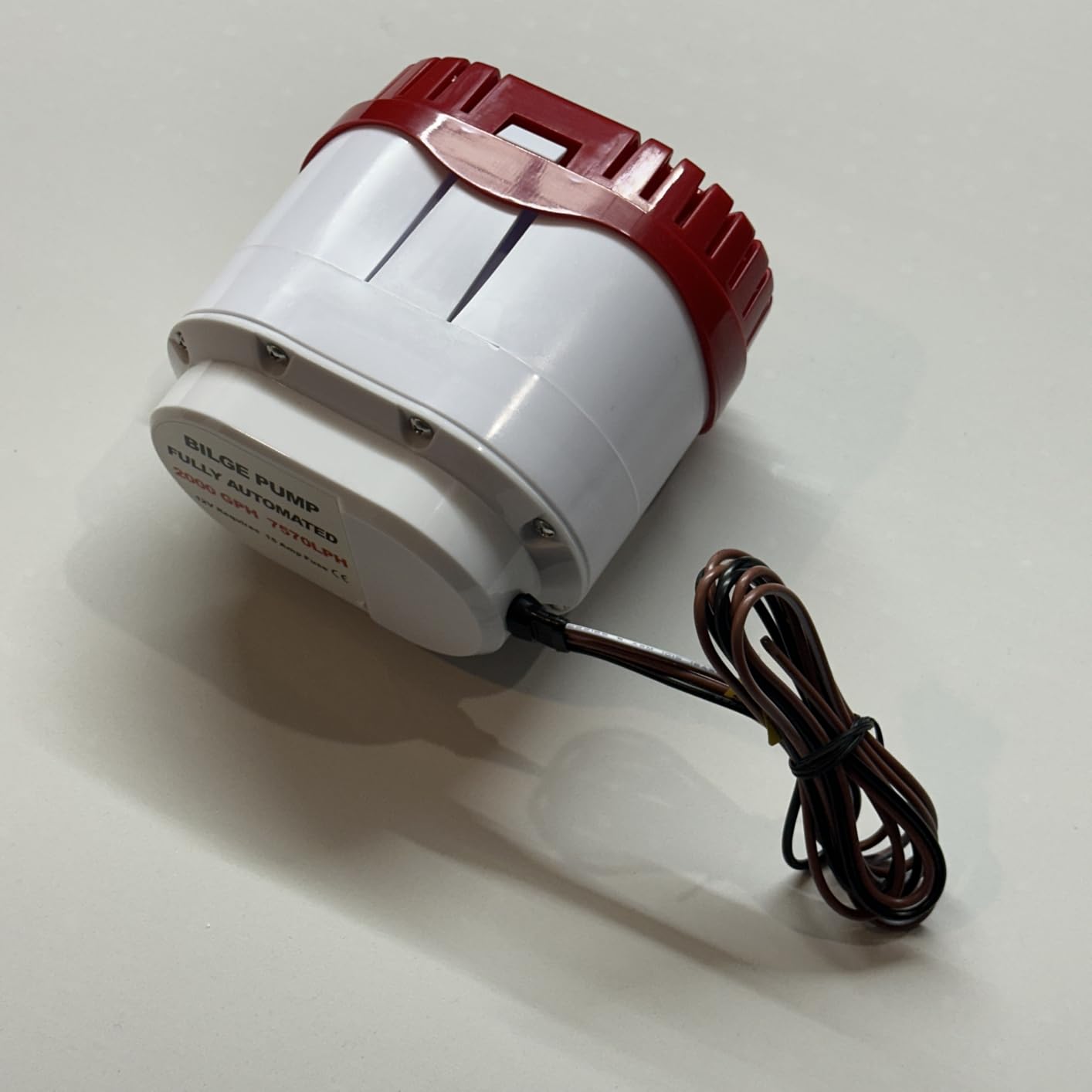 12V 2000GPH Automatic Electric Bilge Pump Marine Boat Submersible Water Pump with Built in Float Switch customer photo 1