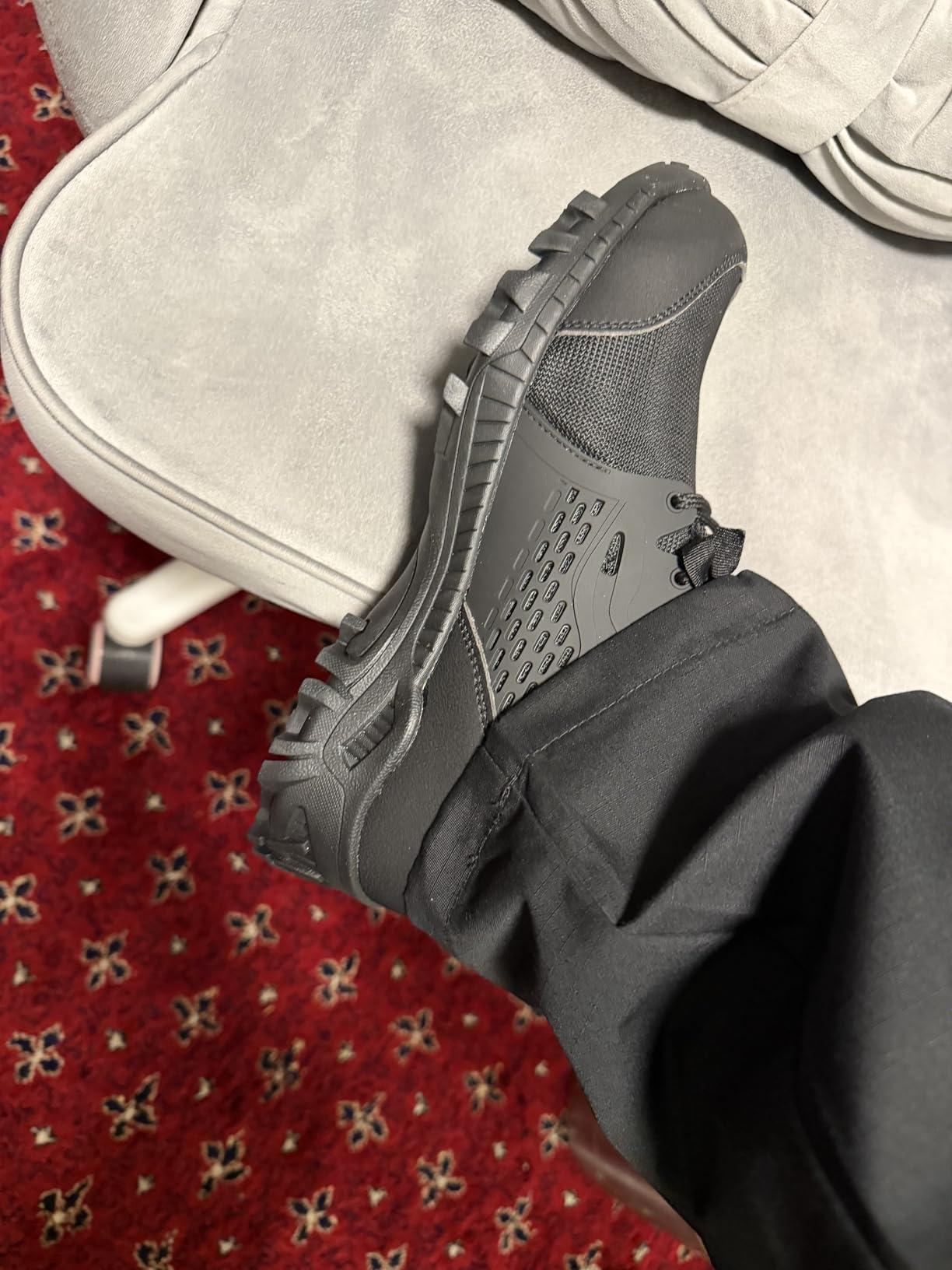 SUADEX Steel Toe Boots for Men Women Waterproof Arch Support Work Construction Indestructible Safety Boots customer photo 1