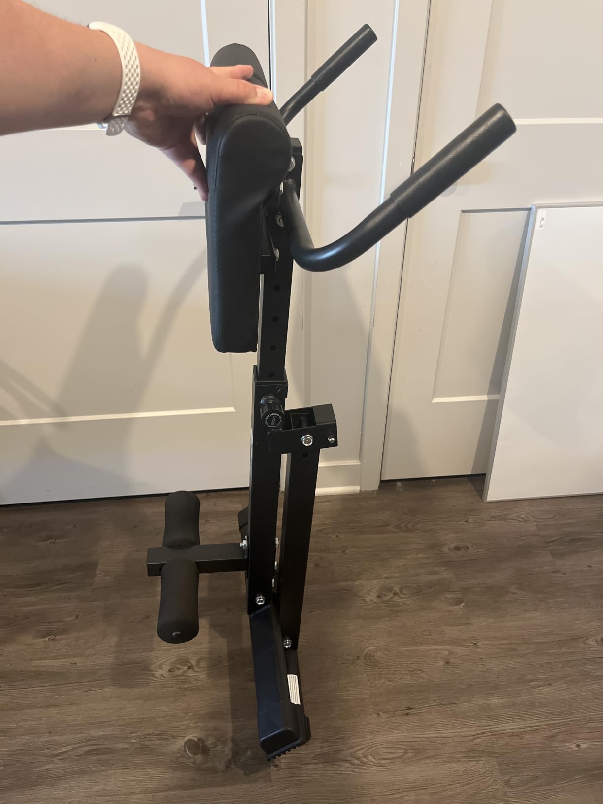 Lifepro SculptTrainer Roman Chair - 20+ Exercises, Foldable, 330 lb Cap | Hyperextension, hip thrusts, sit-ups & back extensions, 10 height positions, padded seat + dual rollers, alloy steel customer photo 2