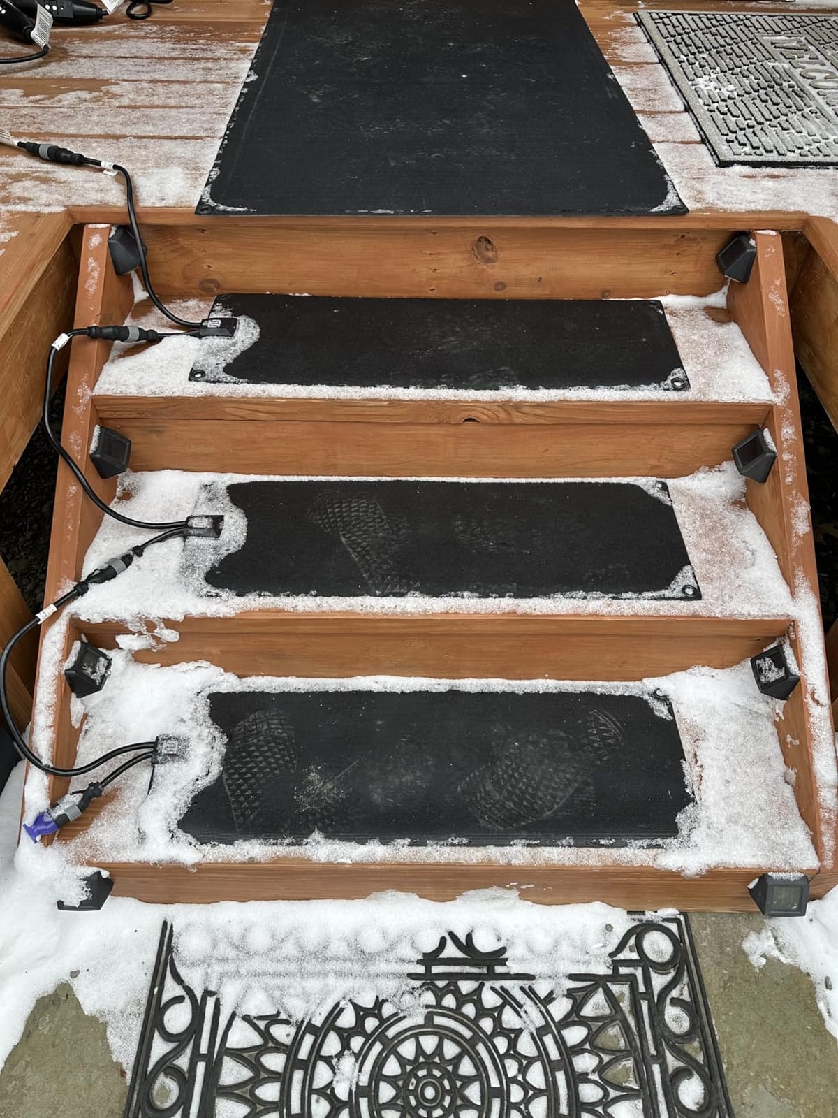 HeatTrak Heated Snow Melting Mats Starter Kit | 1 Walkway Mat, 2 Stair Mats, 1 Power Unit, 1 Cable Extender customer photo 1