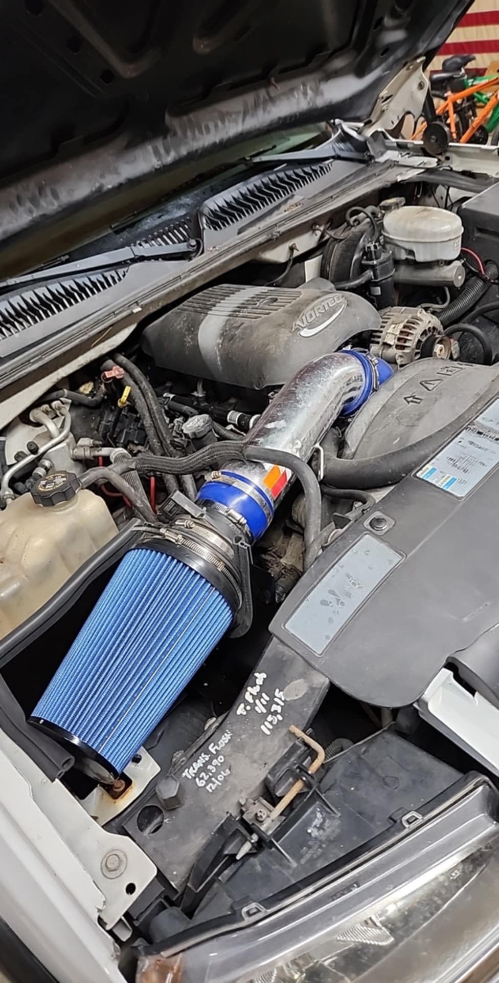 Cold Air Intake Kit Replacement For Silverado 1500 2500 Sierra 1999-2006 | 4 inch Cold Air Intake Kit with Heat Shield Replacement For Chevy Silverado 1500 2500 3500 1999-2006 Sierra V8 4.8L 5.3L 6.0L customer photo 1