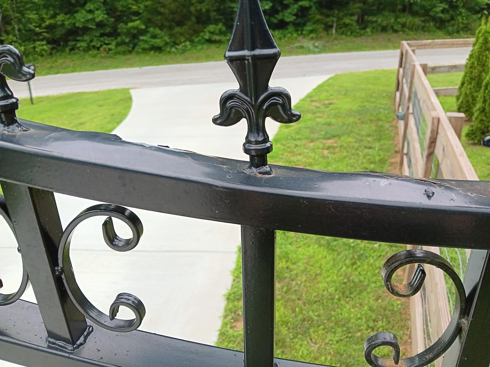 Chery Industrial 14x8 FT Outdoor Dual Swing Driveway Gate with Deer Pattern | Galvanized Steel Outdoor Security Gate, Weatherproof Entrance Gate for Yard Patio Manor Commercial Use customer photo 1