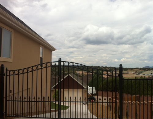 ALEKO Dual Swing Driveway Gate (18x6 Prague) DG18PRAD | Anti-Rust Galvanized Steel, Outdoor Fence Security Barrier customer photo 1