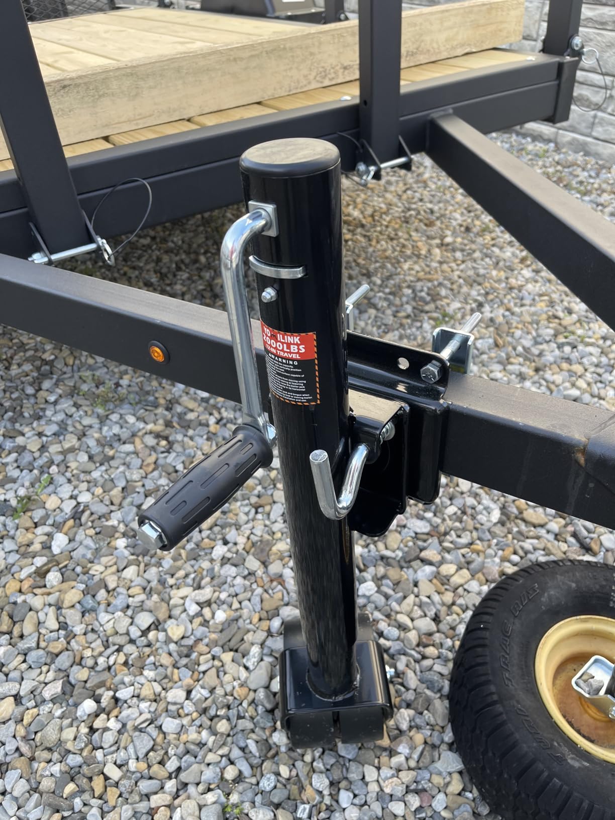YOMILINK 2000 lbs Trailer Jack with Dual Wheel, Heavy Duty Swivel Boat Jack, 12
