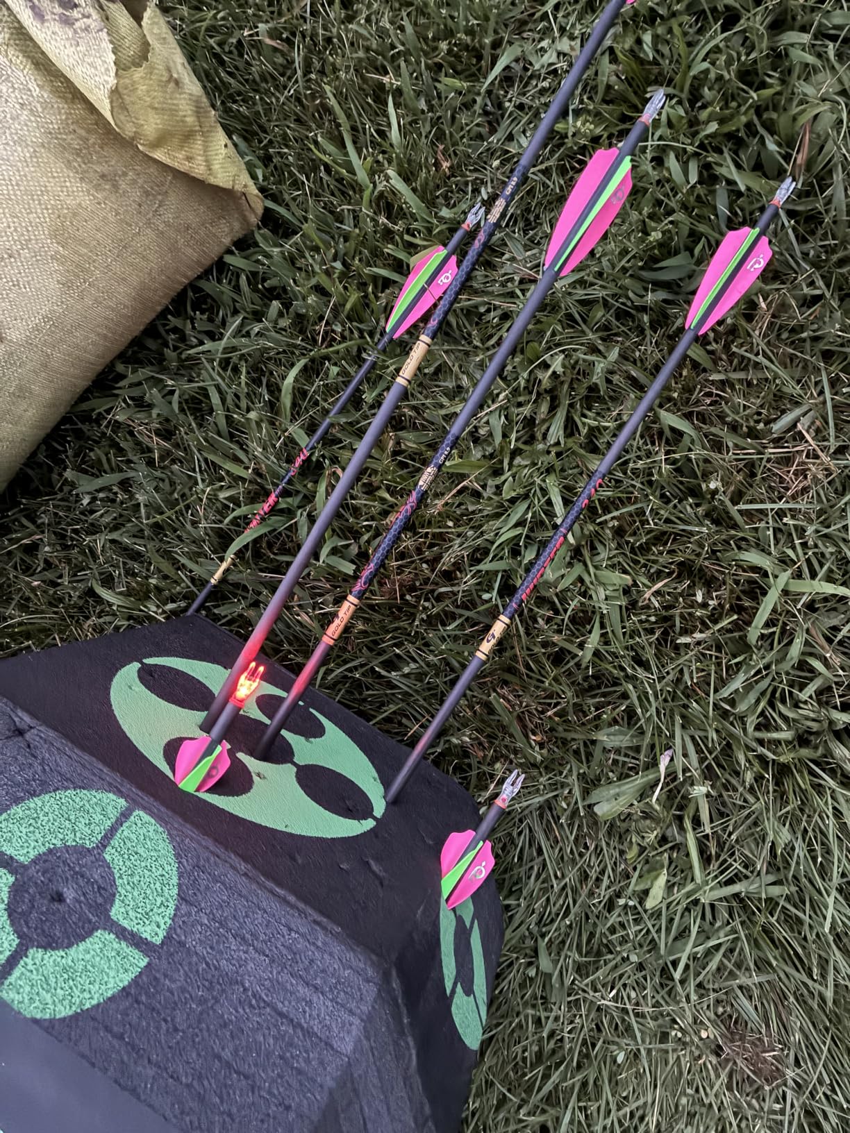 VEVOR 15 x 15 All-Side Shooting Archery Arrow Target, Outdoor Portable Archery Target with Carry Handle, Easy Arrow Removal, Great Visibility, Lightweight, Easy to Transport, Black customer photo 2