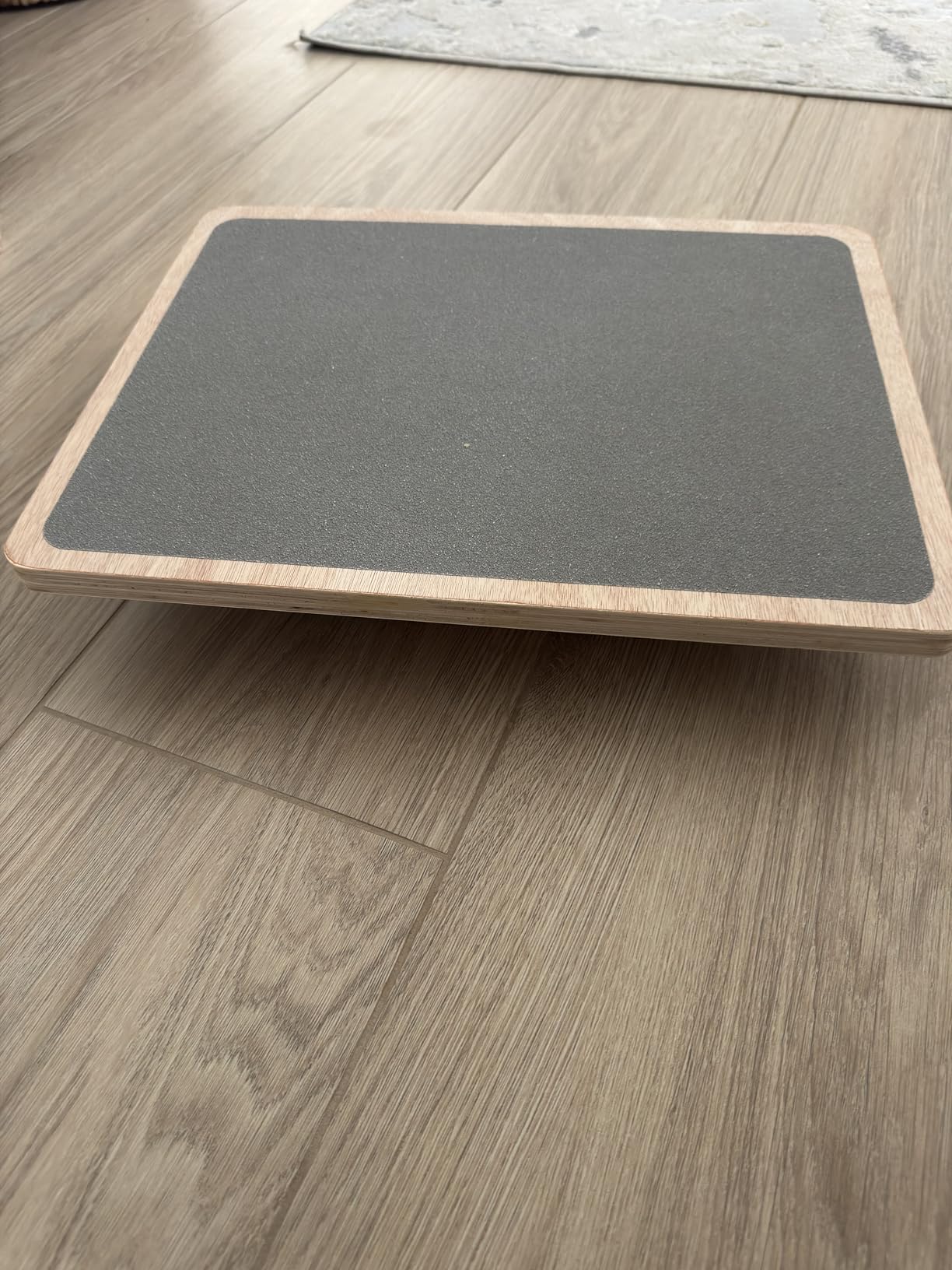 Juoe Balance Board Wobble Board for Adults and Kids - Anti-Slip 350LBS Balance Board for Physical Therapy,Balance Training,Posture Correction,Standing Desk Core Strength Wooden Balance Rocker Board customer photo 2