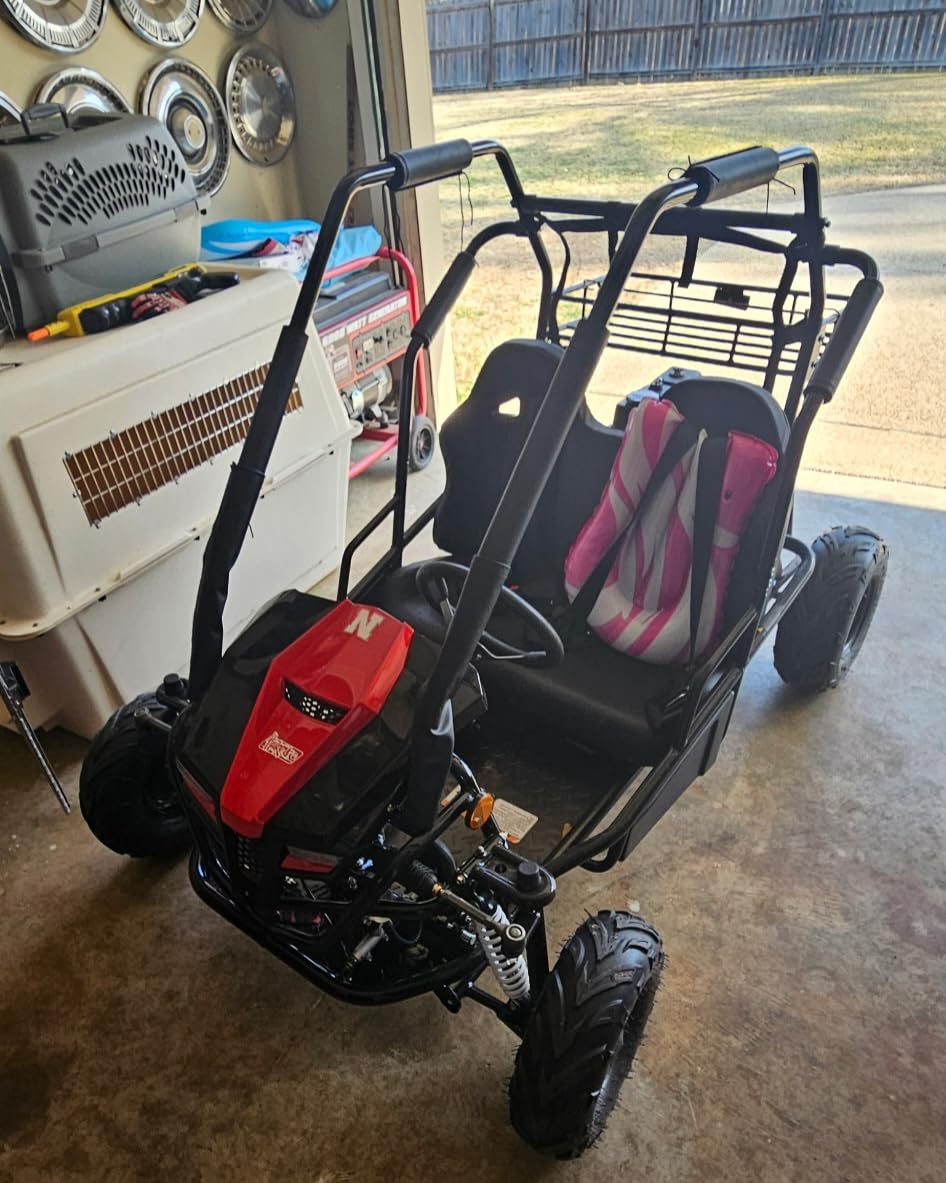 Coleman Powersports GK200 196cc Gas Powered Dual Seat Go-Kart, Reverse Gear, Adjustable Suspension, 275 lbs Maximum Load, Off Road Adventure Vehicle customer photo 2