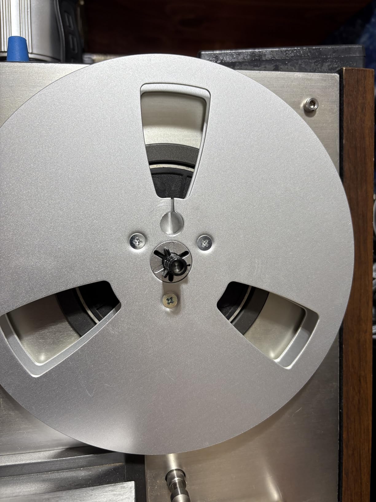 1/4 7 Inch Empty Tape Reel, Aluminum Alloy Universal Open Reel Sound Tape Empty Reel for Reel to Reel for TEAC/ReVox Studer (Sliver) customer photo 2