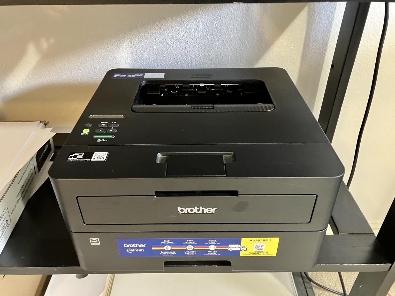 Brother HL-L2460DW Wireless Compact Monochrome Laser Printer with Duplex, Mobile Printing, Black & White Output | Includes Refresh Subscription Trial(1), Works with Alexa customer photo 1
