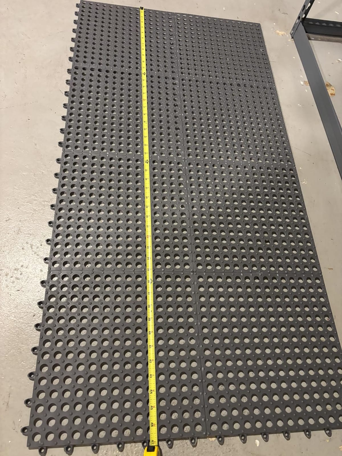 Drydiet 8 Pack Drainage Tiles Modular Interlocking Floor Tiles with 1 Pc Plastic Hammer 12