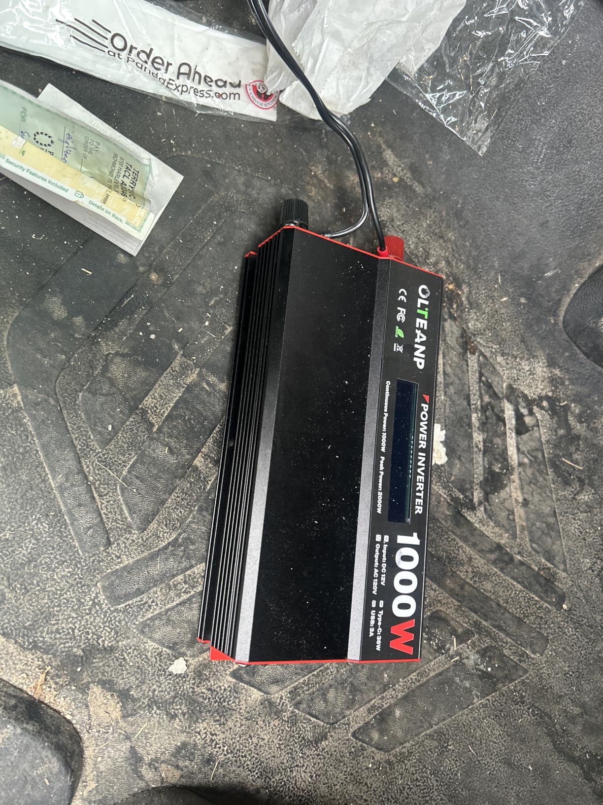 1000 Watt Power Inverter 12V DC to 110V/120V AC Car Inverter with LCD Screen Display, 2 AC Outlets, 36W Type-C Port, 5V/3A USB Port, Car Power Converter for Truck, Home, Vehicles, Laptop, Trip customer photo 2