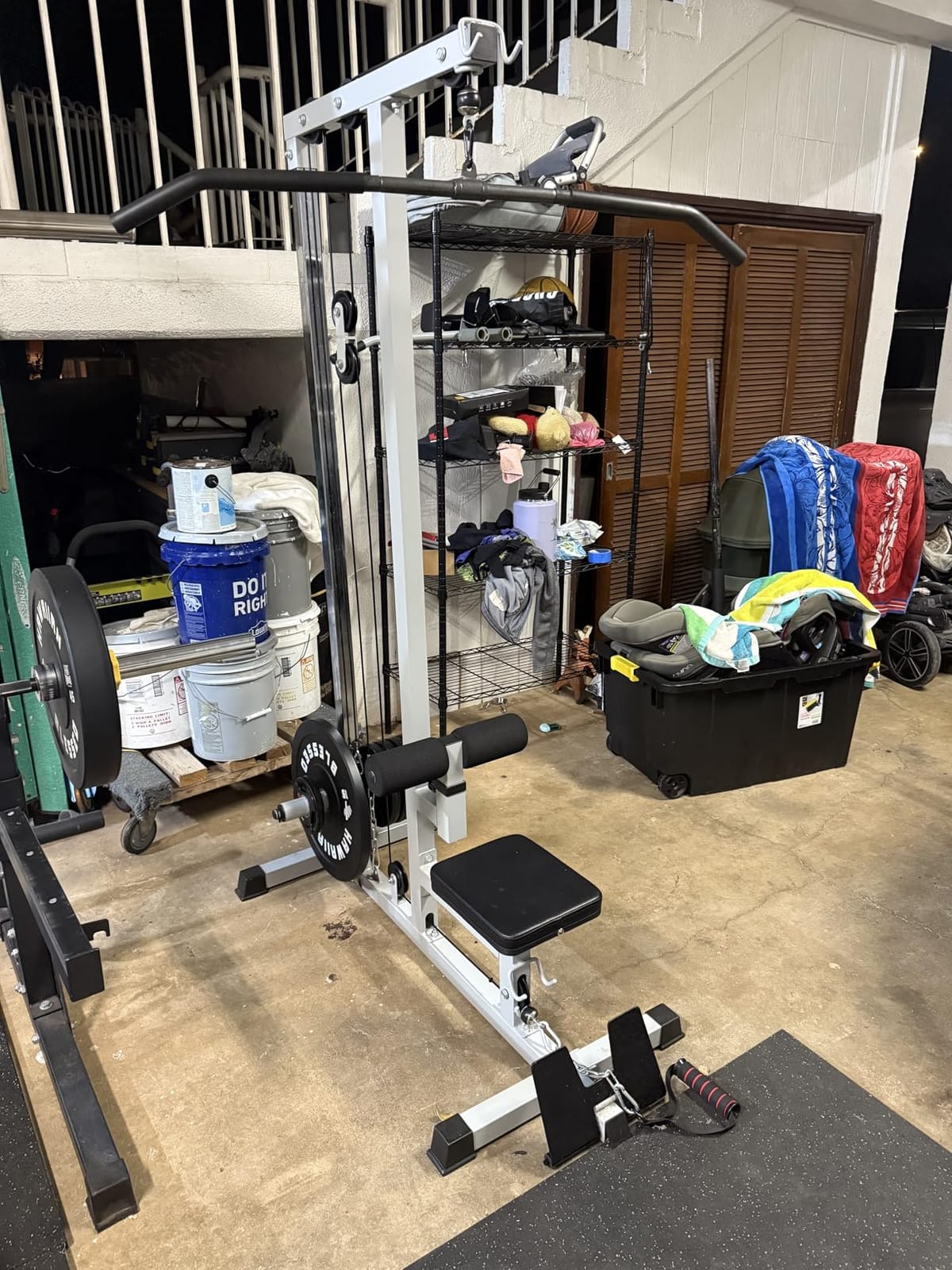 Yes4All LAT Pull Down Machines, LAT Row Cable Machine, LAT Tower with Additional Pulley Cable, High & Low Pulley Stations customer photo 2