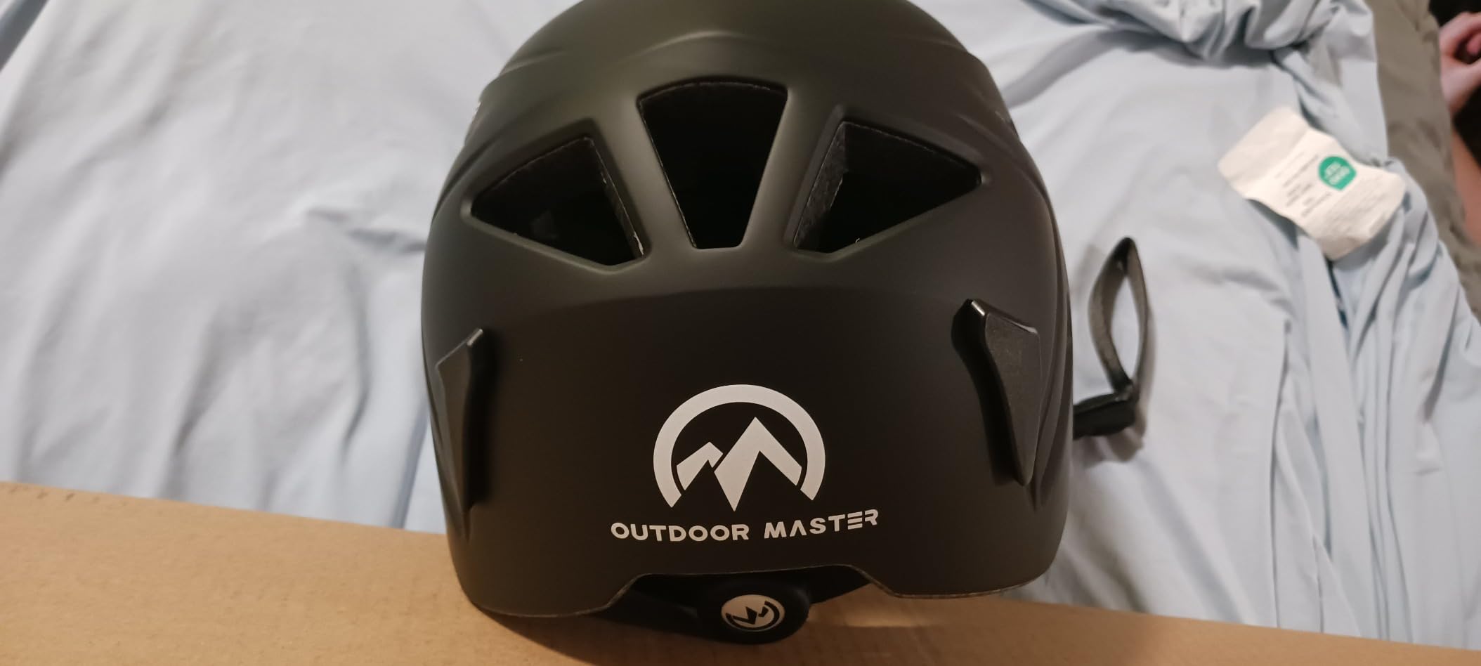 OutdoorMaster Rock Climbing Helmet, Lightweight Ventilated Adjustable | PC+EPS in-mold, One-hand adjustable fit, Fits 20.86-24 in, Integrated headlamp clips, Hiking/caving search/rescue customer photo 1