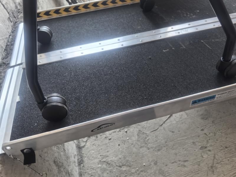 6FT Aluminum Folding Wheelchair Ramp, 28in Wide | Portable Non-Skid Handicap Threshold Wheel Chair Ramp for Home Steps, Stairs, Entry, Threshold, Doorways, 600LBS Capacity customer photo 2
