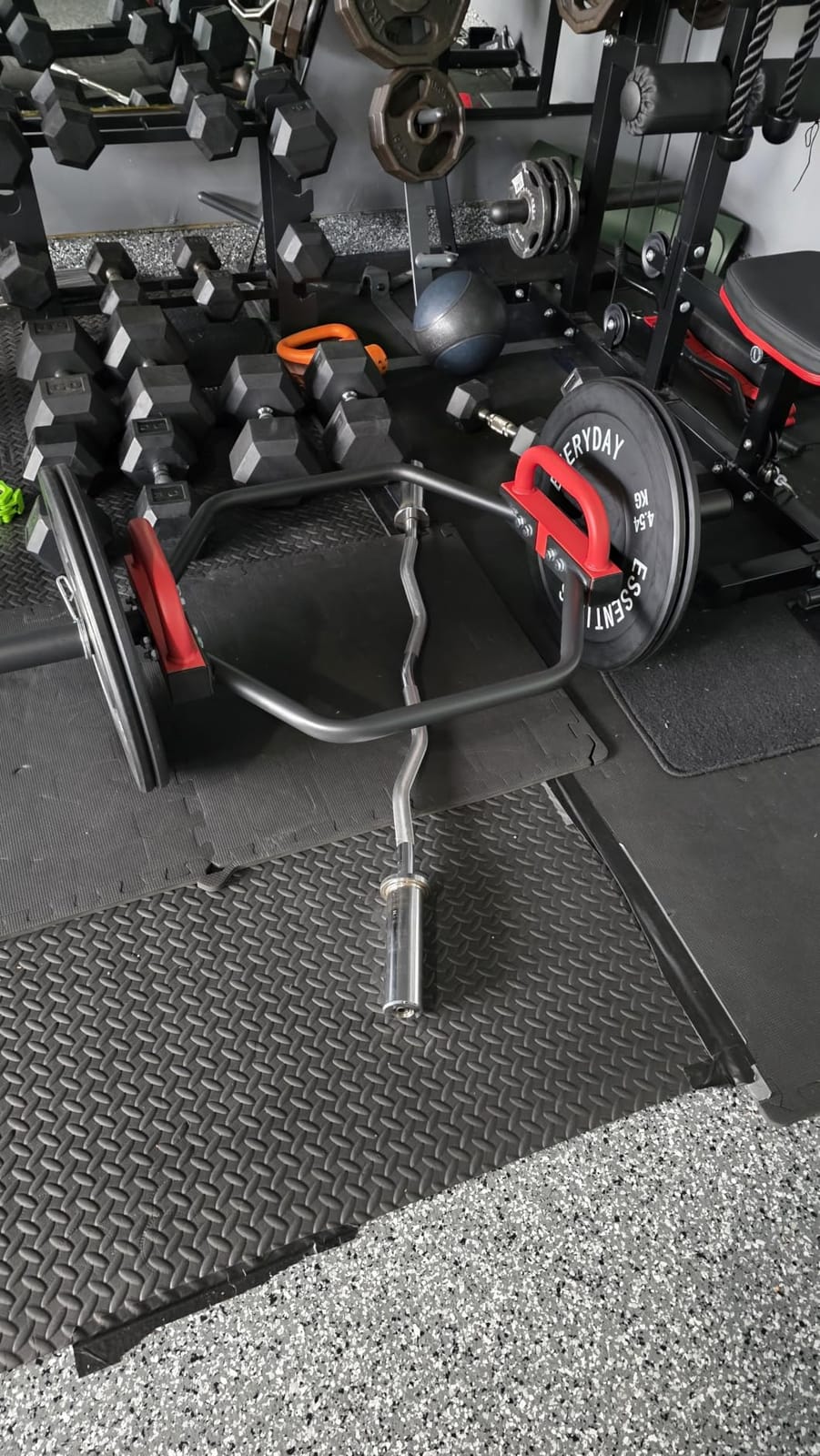 Hex Trap Bar 2-Inch Olympic Weightlifting Barbell, 48.6