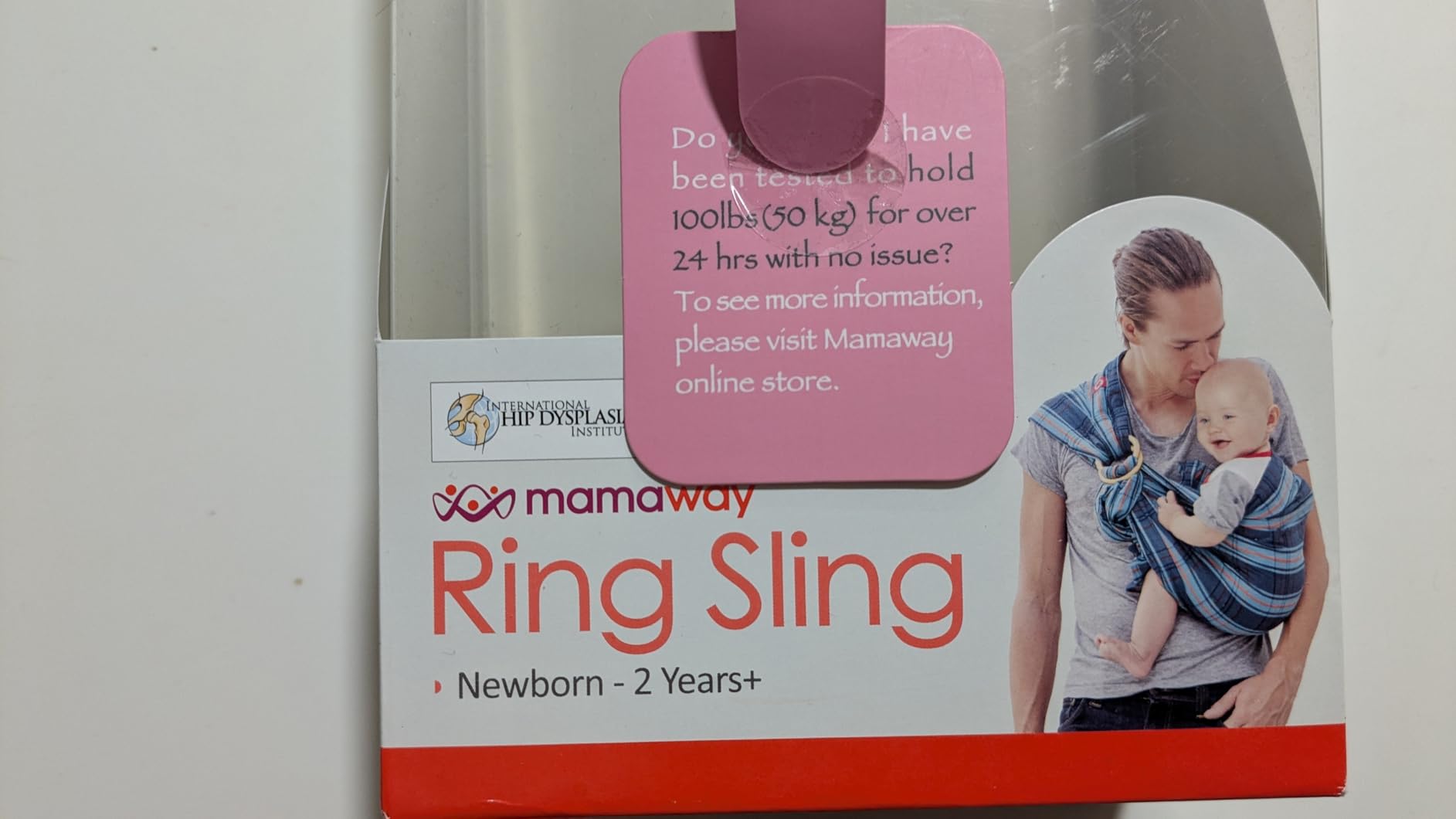 Mamaway Baby Ring Sling Carrier - Newborn and Toddler Sling (Supports up to 165lbs), IHDI Certified, Rayon & Linen Made, Soft & Breathable, Nylon 66 Safety Rings, Storage Pocket Design, Khaki customer photo 2