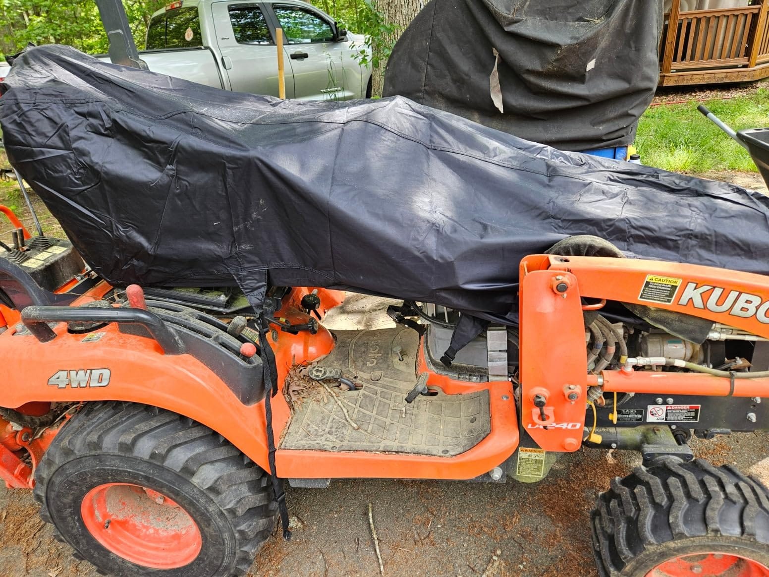 Tractor Cover Waterproof Compatible with Kubota, John Deere, Mahindra, Bobcat, Compact Utility Tractor Cowling Cover Heavy Duty Tractor Accessories customer photo 2