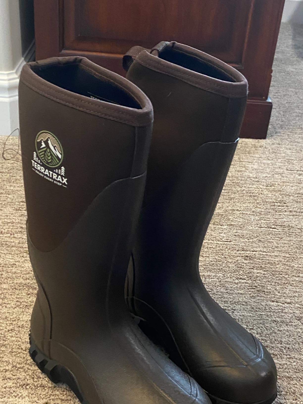 Men's Waterproof Rubber Muck Boots - Insulated Mid-Calf Rain & Mud Boots, Anti-Slip Neoprene Work Footwear for Farming & Yard Chores customer photo 1