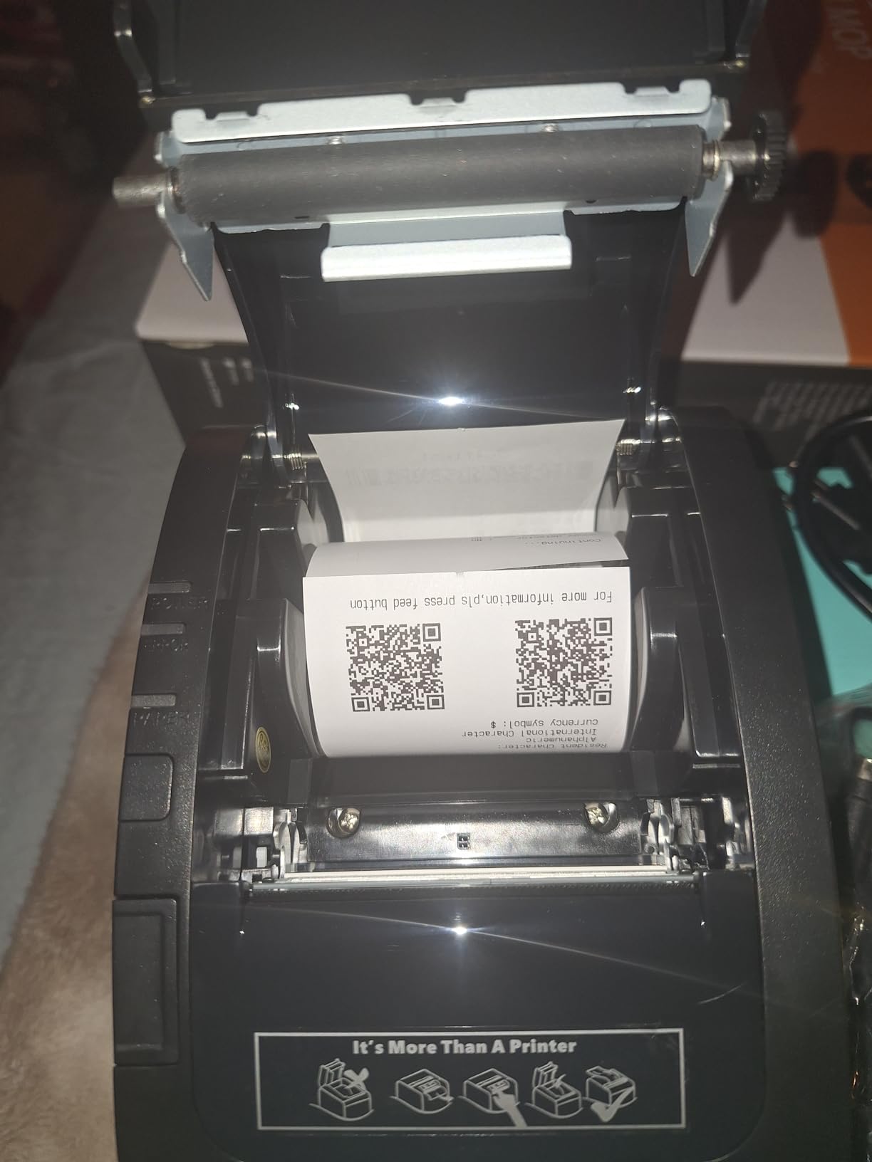 MUNBYN Bluetooth Thermal Receipt Printer 80mm White USB Serial Ethernet | Compatible with Android Windows PC and iOS, P047 POS Printer for Business customer photo 1