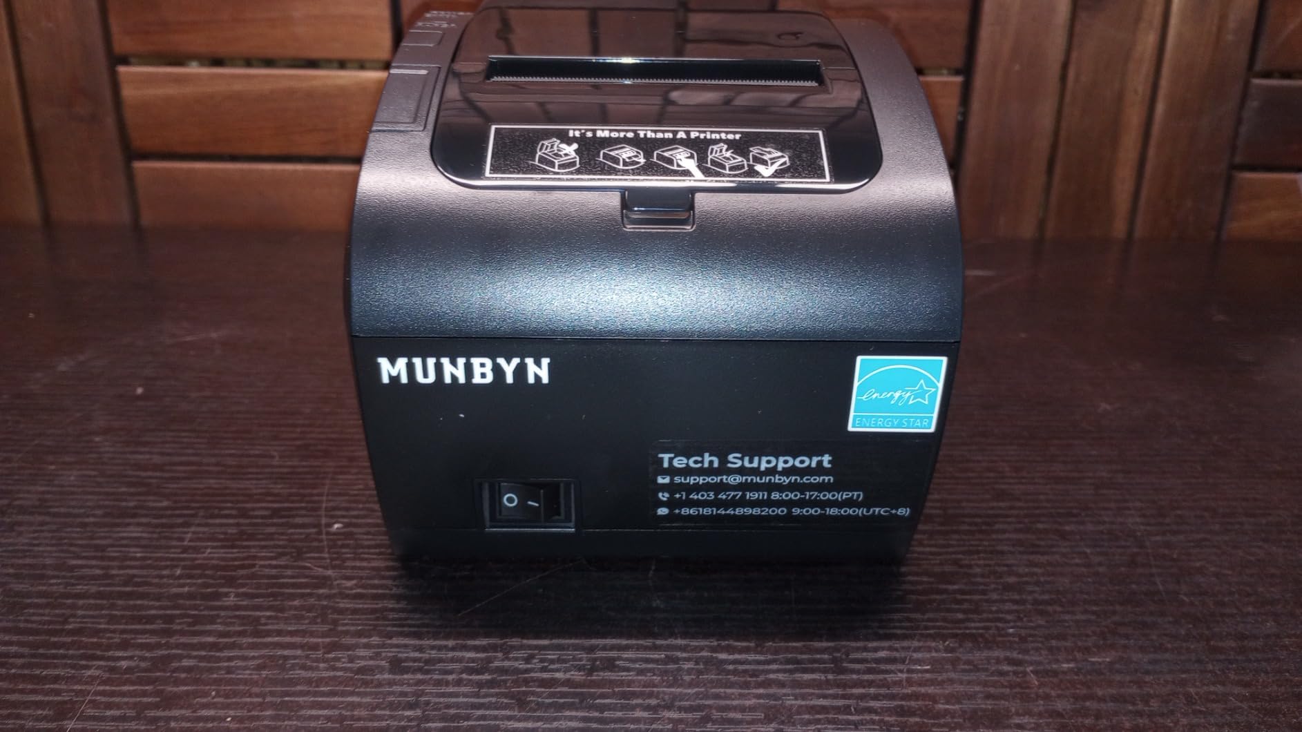 MUNBYN Bluetooth Thermal Receipt Printer 80mm White USB Serial Ethernet | Compatible with Android Windows PC and iOS, P047 POS Printer for Business customer photo 2