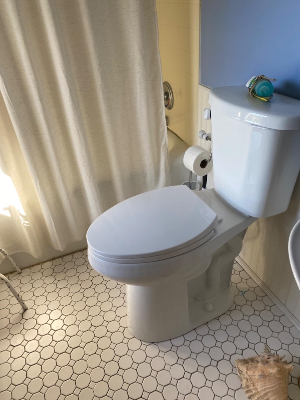 Simple Project 21 Inch High Tall Toilet for Seniors & Tall Person, 1.28GPF | Elongated Comfort Seat, 1.28 Gpf Powerful Single Flush Extra Tall Toilet, 12 Inch Rough In Bathrooms Comfort Height Toilet customer photo 2