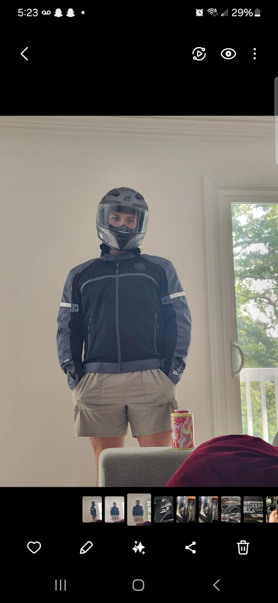 ILM Motorcycle Riding Jacket with Mesh CE Armor and Detachable Thermal Liner Dual Sport All Season for Men Model JAM1 customer photo 1