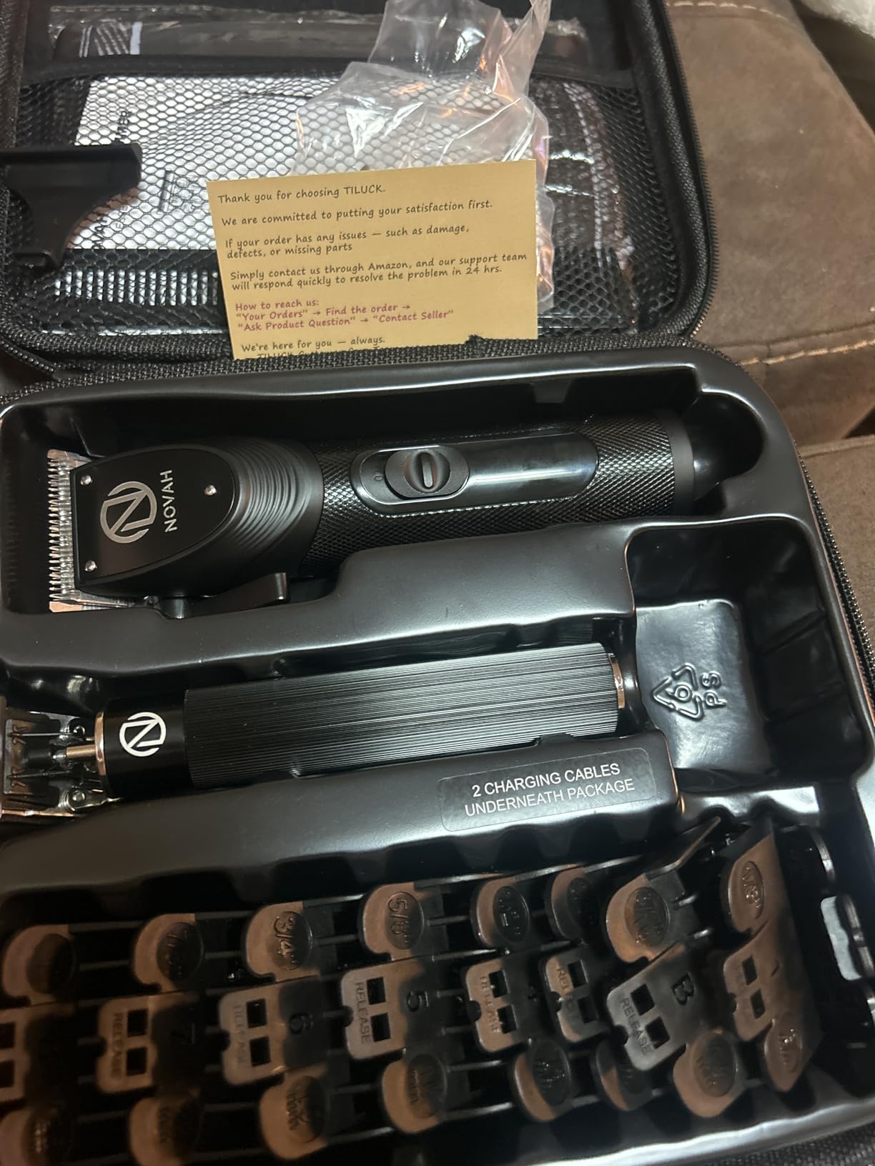 Novah Professional Hair Clippers for Men, Professional Barber Clippers and Trimmer Set, Mens Cordless Clipper, Fade Haircut Kit, Electric Hair Cut Machines customer photo 1