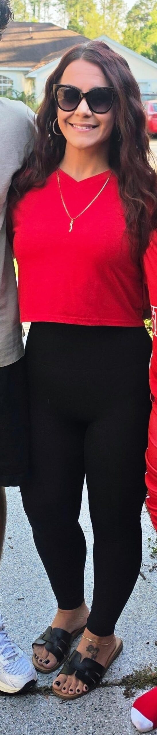 Women's Compression Leggings Butt Lifting Work Out Athletic Gym High Waist Tummy Control Stretchy with Pockets customer photo 1