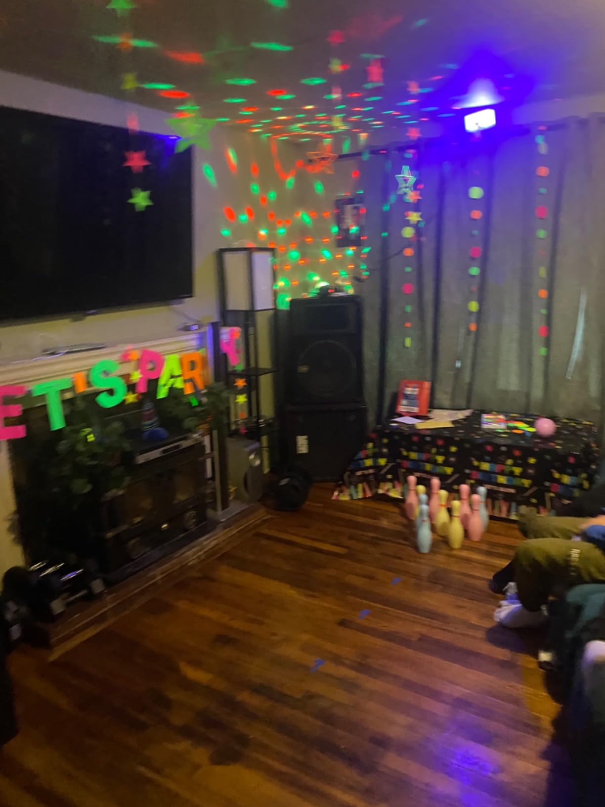 Luditek 3-Pack Sound Activated Party Lights with Remote Control Dj Lighting, Disco Ball Light, Strobe Light Stage Lamp for Home Room Dance Prom customer photo 2