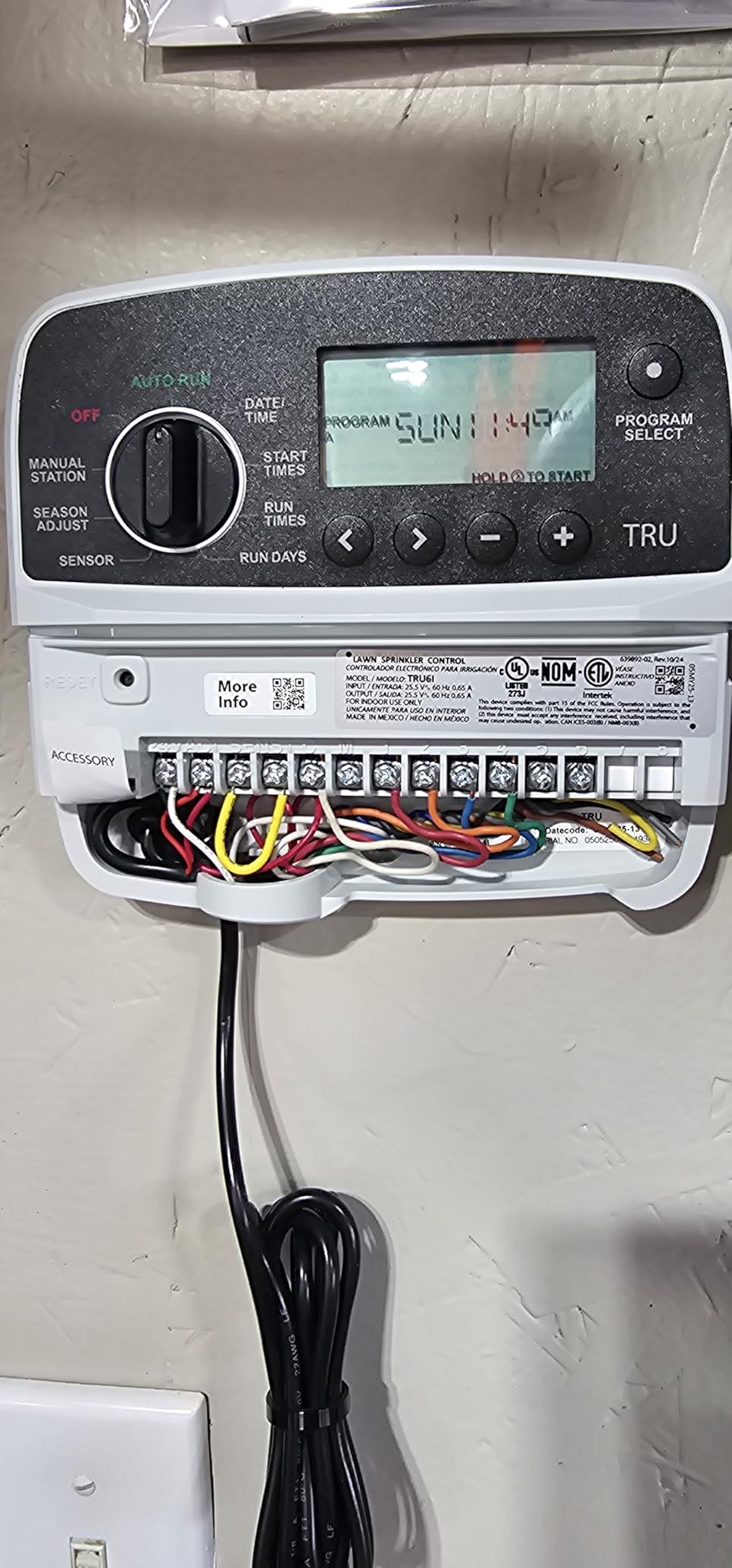 Rain Bird TRU6I Program-Based Indoor Irrigation Controller/Timer, WiFi Ready, 6-Zone customer photo 2