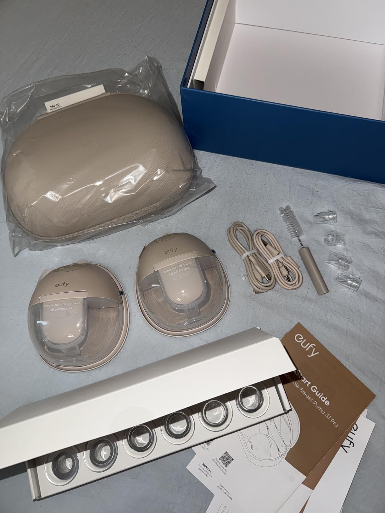 eufy Security Heated Wearable Breast Pump S1 Pro, Charging Case, Hands-Free customer photo 1