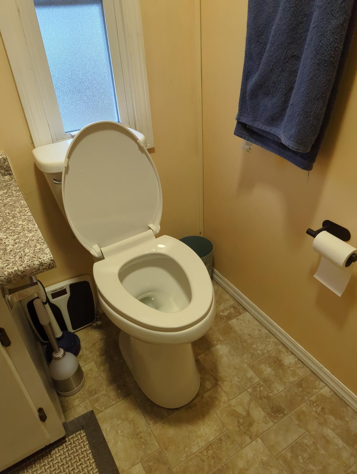 SUPERFLO 21 Inch High Toilet Elongated Extra Tall Toilets | with Comfort Height Toilet Seat & 1.28 GPF Single Flush, Suitable For Seniors & Tall Person customer photo 1