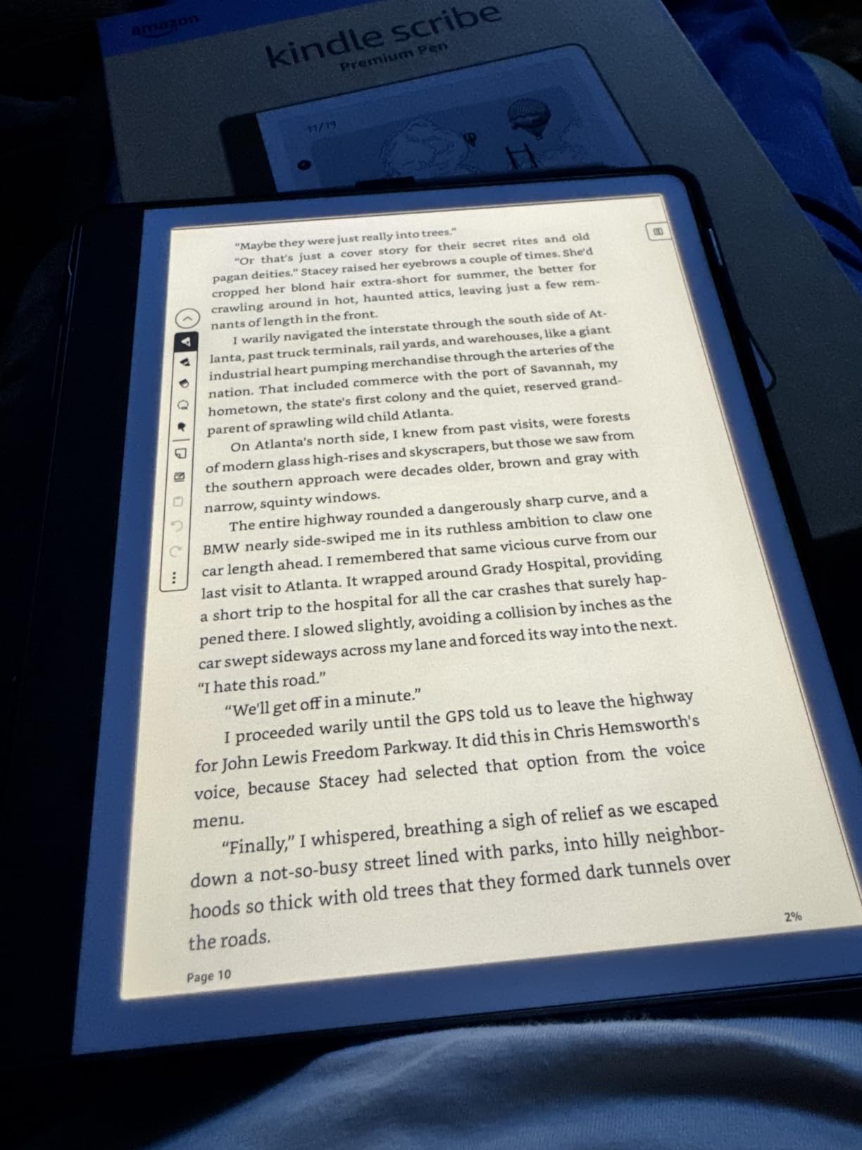 Amazon Kindle Scribe (64GB) - Your notes, documents and books, all in one place. With built-in AI notebook summarization. Includes Premium Pen - Tungsten customer photo 1