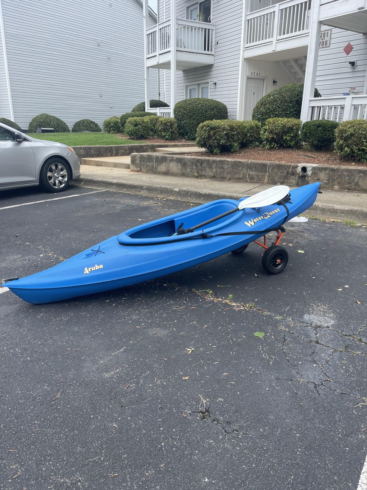Kayak Cart - 140lb Capacity Canoe Dolly with Airless Tires, Aluminum Frame, and Straps for Small Watercraft - Kayak Accessories by RAD Sportz (Green) customer photo 1
