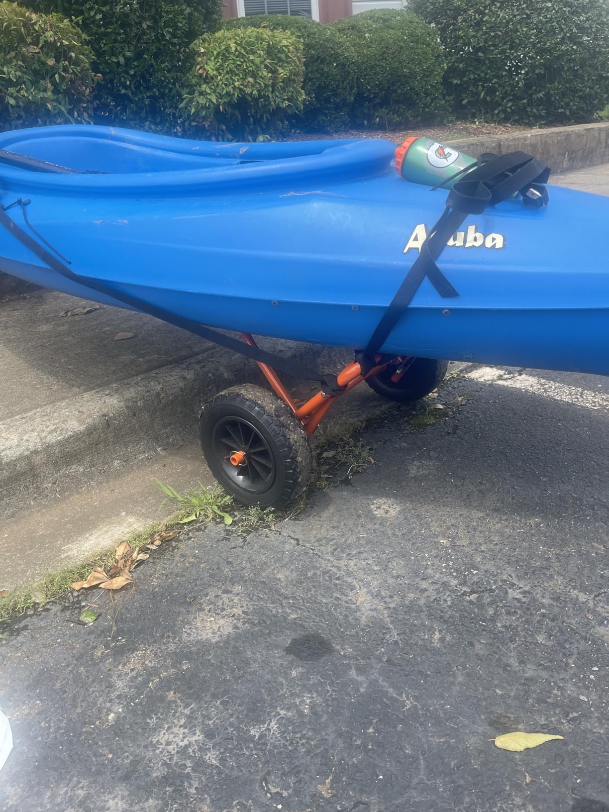 Kayak Cart - 140lb Capacity Canoe Dolly with Airless Tires, Aluminum Frame, and Straps for Small Watercraft - Kayak Accessories by RAD Sportz (Green) customer photo 2