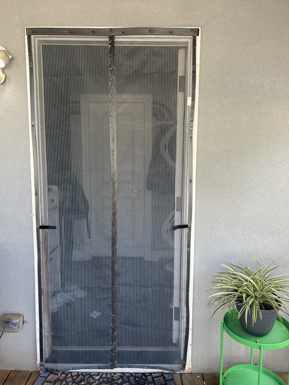 Heavy Duty Door Screen Magnetic Closure, LOVIGA Thickened Fiberglass Screen Door Mesh, Self Sealing, Tear Resistant, Easy Assemble, Fine Mesh Keep Bugs Out Fit Door Size 36 Inch X 82 Inch customer photo 1