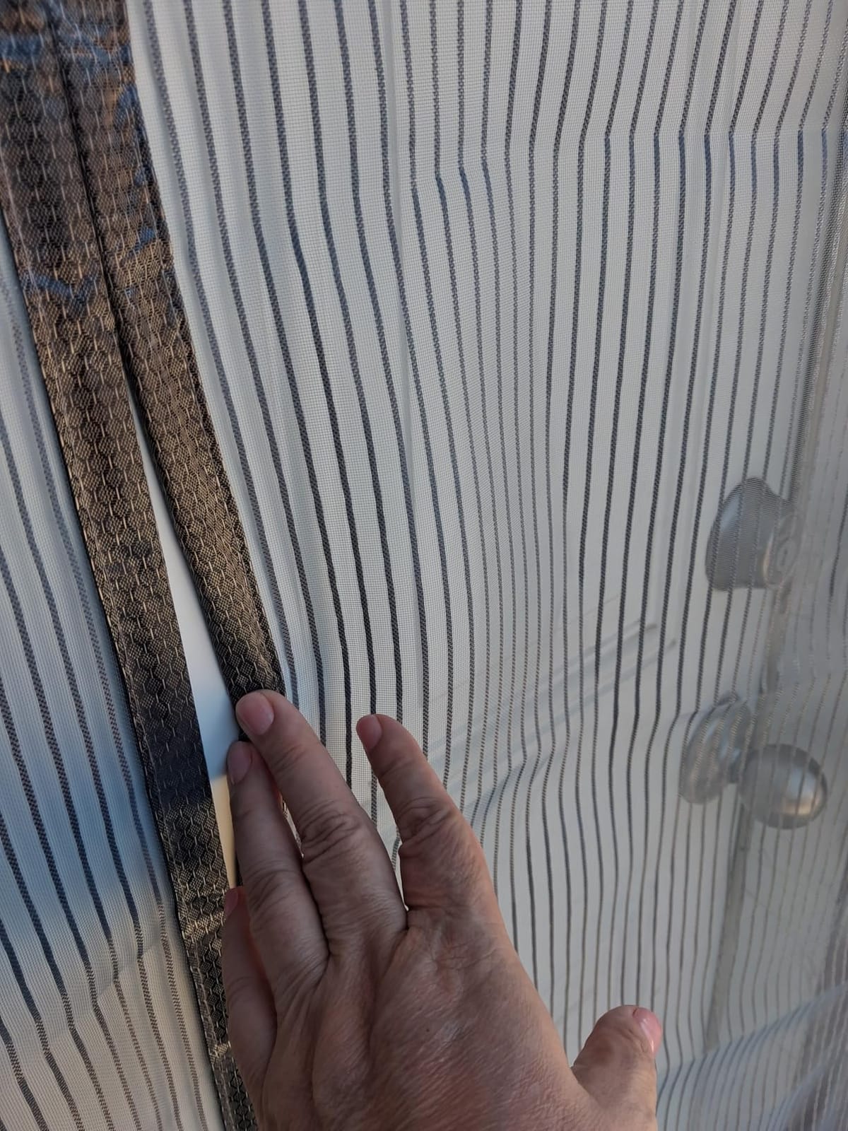 Heavy Duty Door Screen Magnetic Closure, LOVIGA Thickened Fiberglass Screen Door Mesh, Self Sealing, Tear Resistant, Easy Assemble, Fine Mesh Keep Bugs Out Fit Door Size 36 Inch X 82 Inch customer photo 2