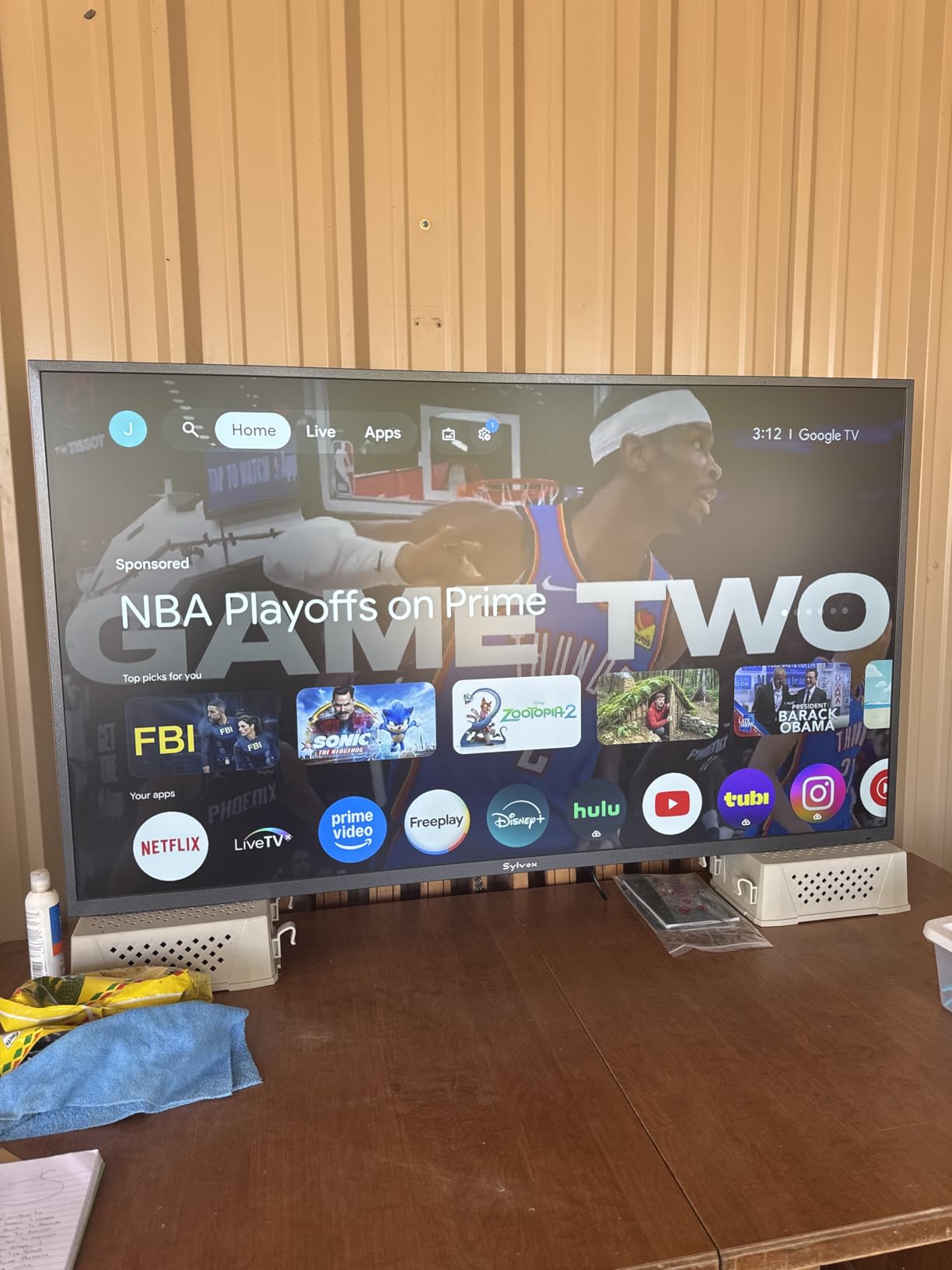SYLVOX Outdoor TV, 55 inch Waterproof Smart Outdoor TVs, 4K, HDR 10, Weatherproof,1000nits, Voice Assistant Remote, for Partial Sun Area(Deck Pro 3.0, Latest Model) customer photo 1
