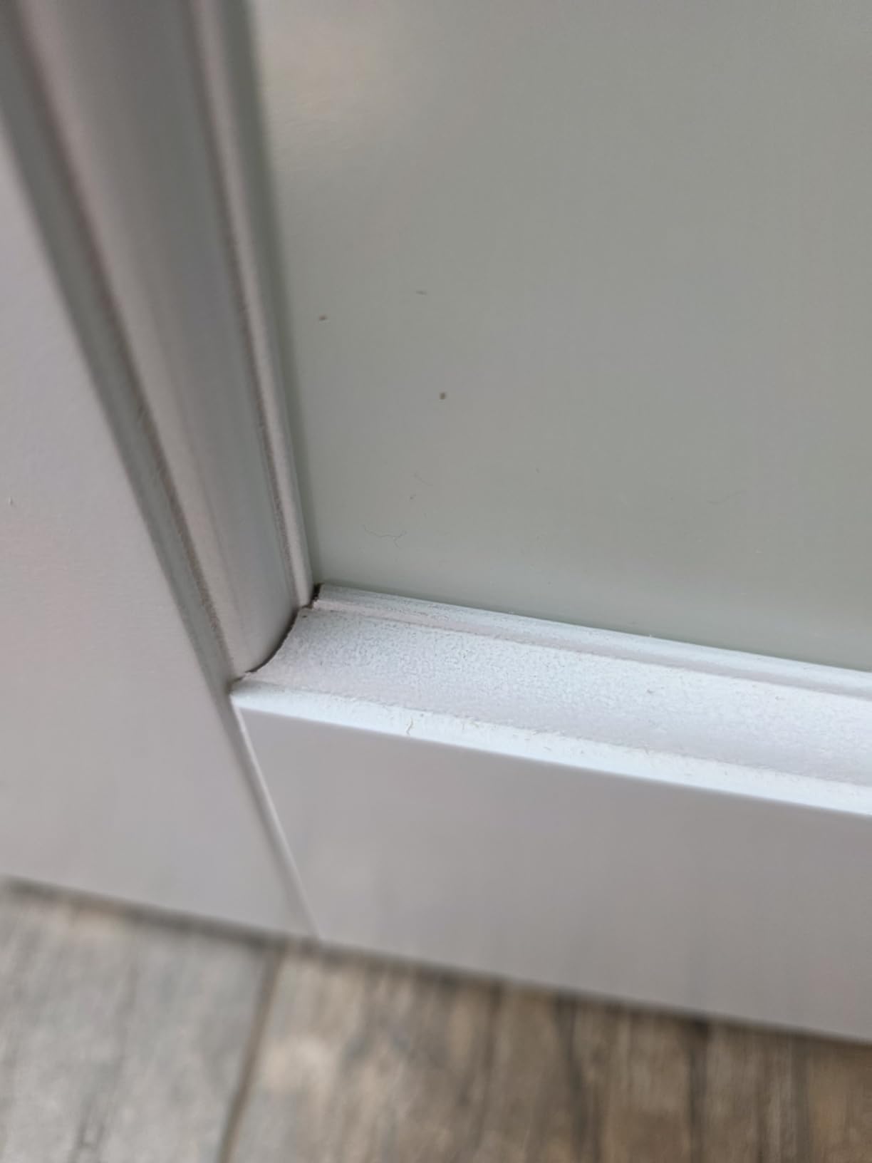 28x80 Interior Door Slab, 3-Lite Frosted Glass Doors, Pantry Door, Room Doors | Pre-Built Solid Core Door Panel for Barn Door, Pocket, French Doors, Bathroom, Closet & Bedroom Door, White Prefinished & Paintable customer photo 2