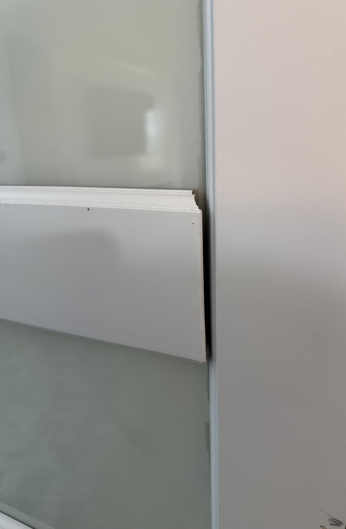 30x80 Interior Door Slab, 5-Lite Frosted Glass Doors, Pantry Door, Room Doors | Pre-Built Solid Core Door Panel for Barn Door, Pocket, French Doors, Bathroom, Closet & Bedroom Door, White Prefinished & Paintable customer photo 1