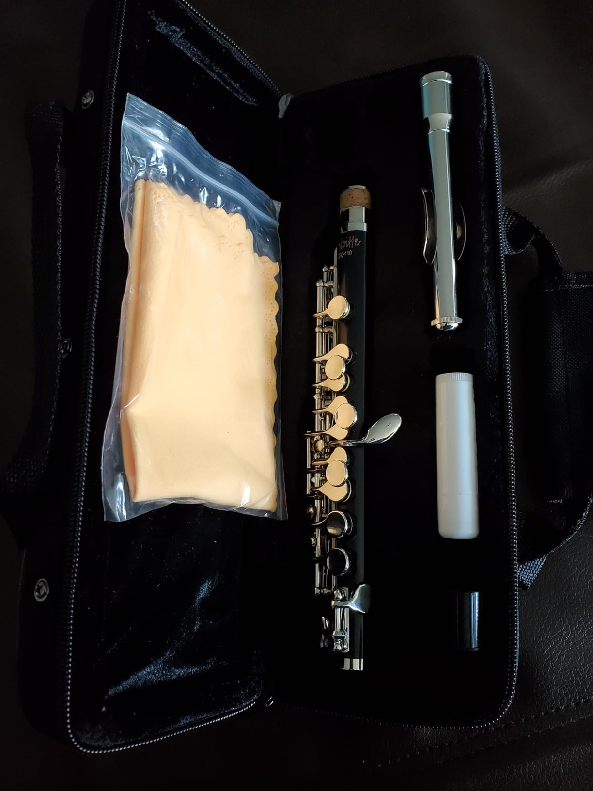 Deloitte Piccolo C Key, Nickel Plated, DPC-110, for Beginner Student Piccolo Instrument, Carrying Case customer photo 2