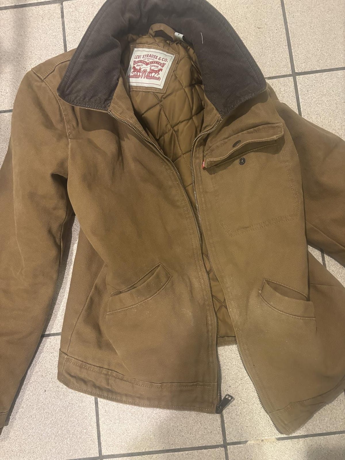 Levi's Men's Workwear Depot Jacket Coat with Corduroy Collar customer photo 1