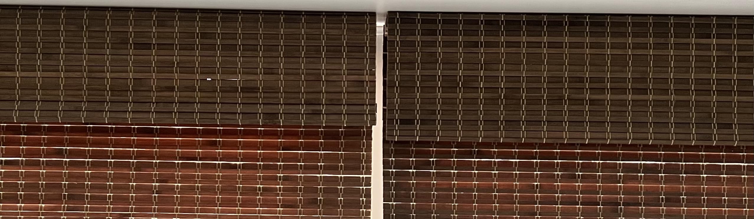 LazBlinds Cordless Bamboo Roman Shades, 34.5x48, Highfield Teak | Privacy Blinds for Interior Windows, Room Darkening Roll Up Bamboo Blinds for Home & Patio customer photo 1